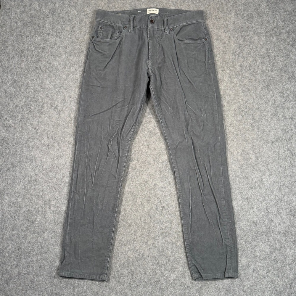 Todd Snyder Gray Corduroy Slim Fit 5-Pocket Chino Pants Men's Size 31x30*